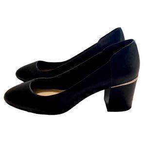 Nine West Adelineo Black Leather Shoes Sz 9.5